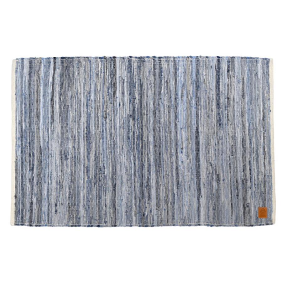 玄関マット 室内用 90×140cm リユースデニム デニムチンディシリーズ