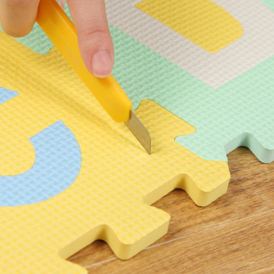 ジョイントマット 17×17cm 英数字パズルマット 36枚組 （ マット