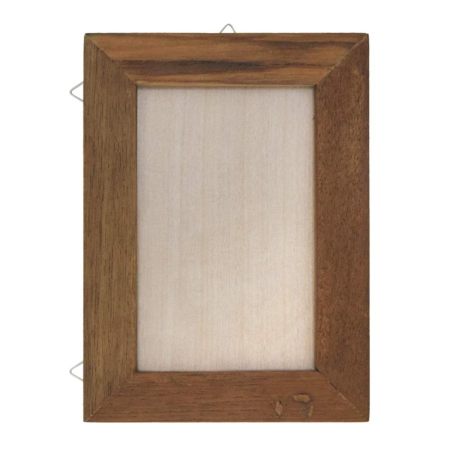 フォトフレーム 廃材フォトフレーム ブラウン 壁掛け 木製 （ 写真立て