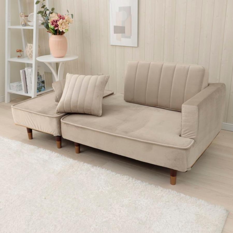 直接引き取り希望】 グレー L字型ソファセット オットマン付き L字型