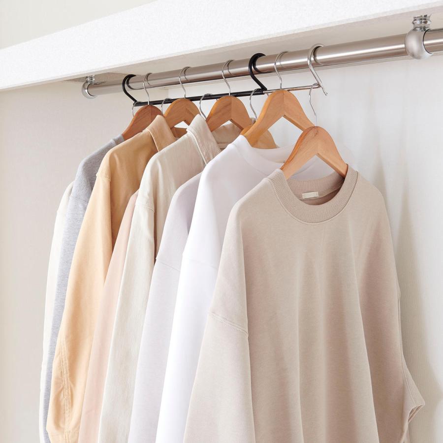ハンガー ダブル収納ハンガー 伸縮 1本入り クローゼット （ 衣類 収納