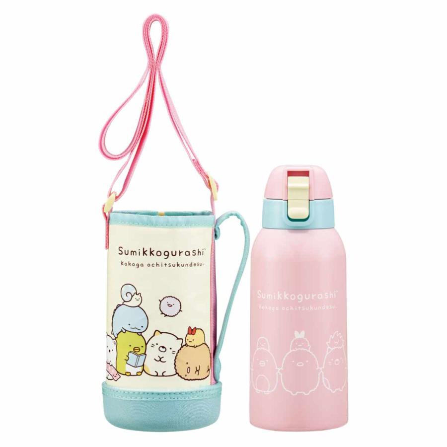 スケーター 水筒 600ml カバー付 直飲み キャラクター （ チップ