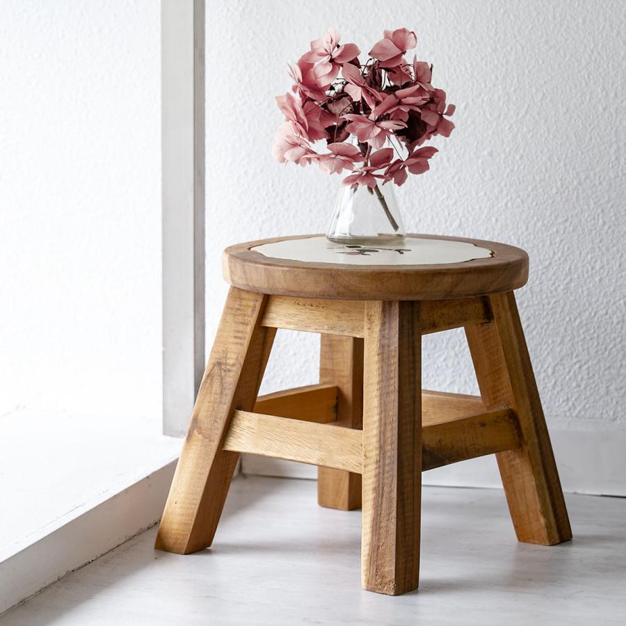 【新品】ウッドスツール・ウッドチェア・座椅子 スツール 座面高25.5cm 天然木 （ ウッドスツール 子ども 椅子 キッズ