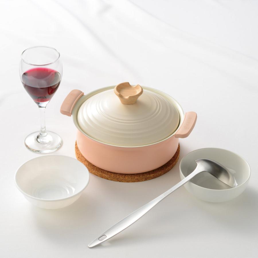 卓上鍋 18cm IH対応 軽いセラミック対応卓上鍋 （ ガス火 IH ih 対応