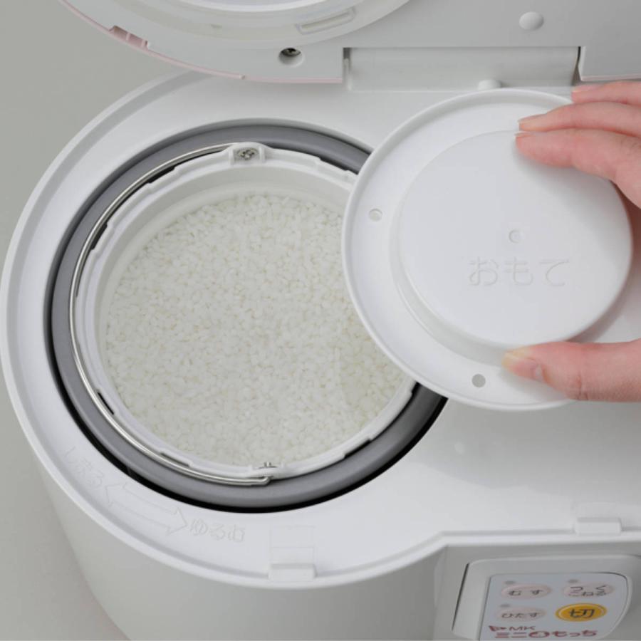 エムケー精工 餅つき機 ミニもっち 5合用 （ 自動 電動 機械 蒸し皿