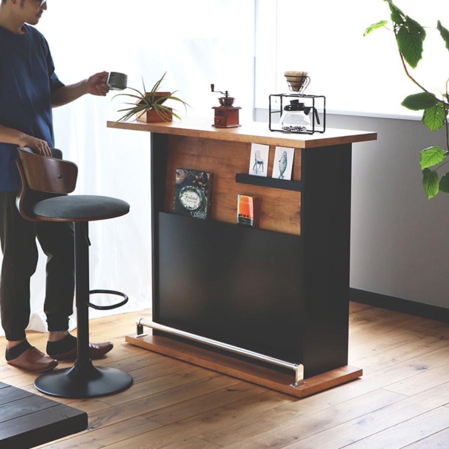 東馬（Tohma） バーカウンター 幅120cm ネイツ 木目調 収納