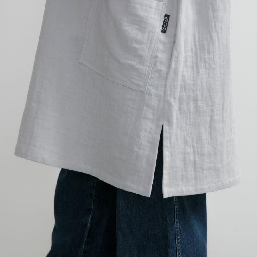 Patechino 割烹着 グレー ホワイト Patechino 割烹着 グレー ホワイト