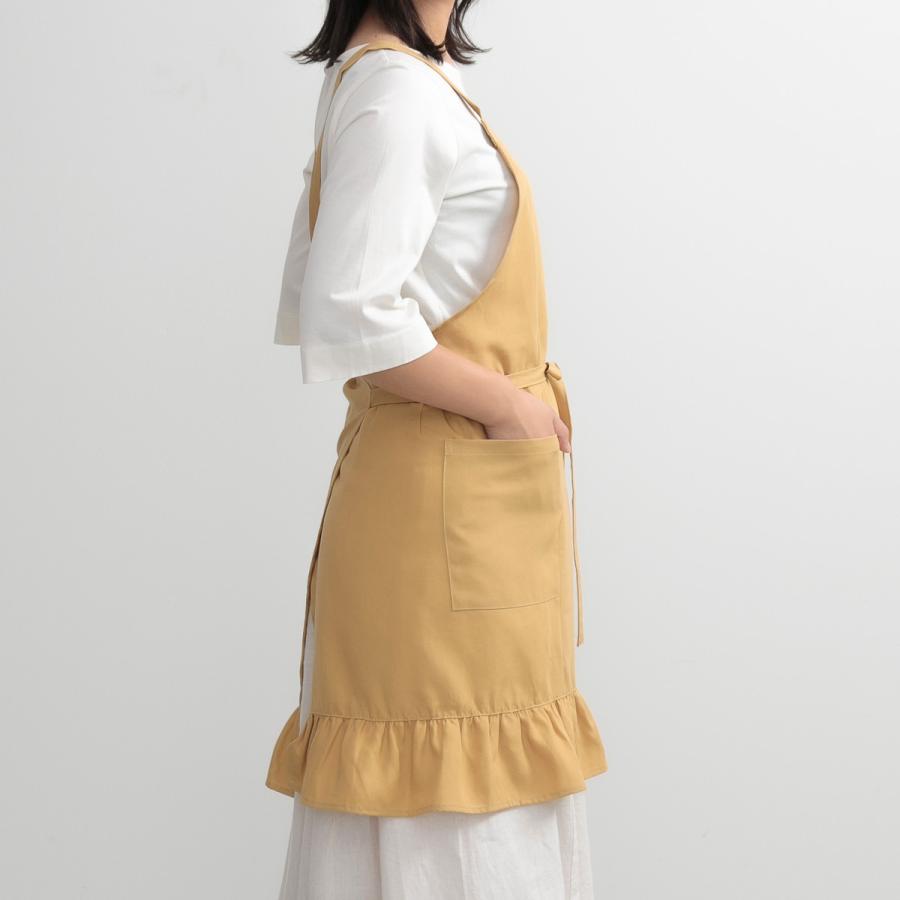エプロン スソフリルラップエプロン COCOWALK （ 日本製 ポケット付き