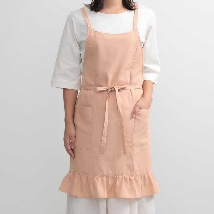 さえら　フリル　ベージュ　エプロン fit=scale-down,w=1200