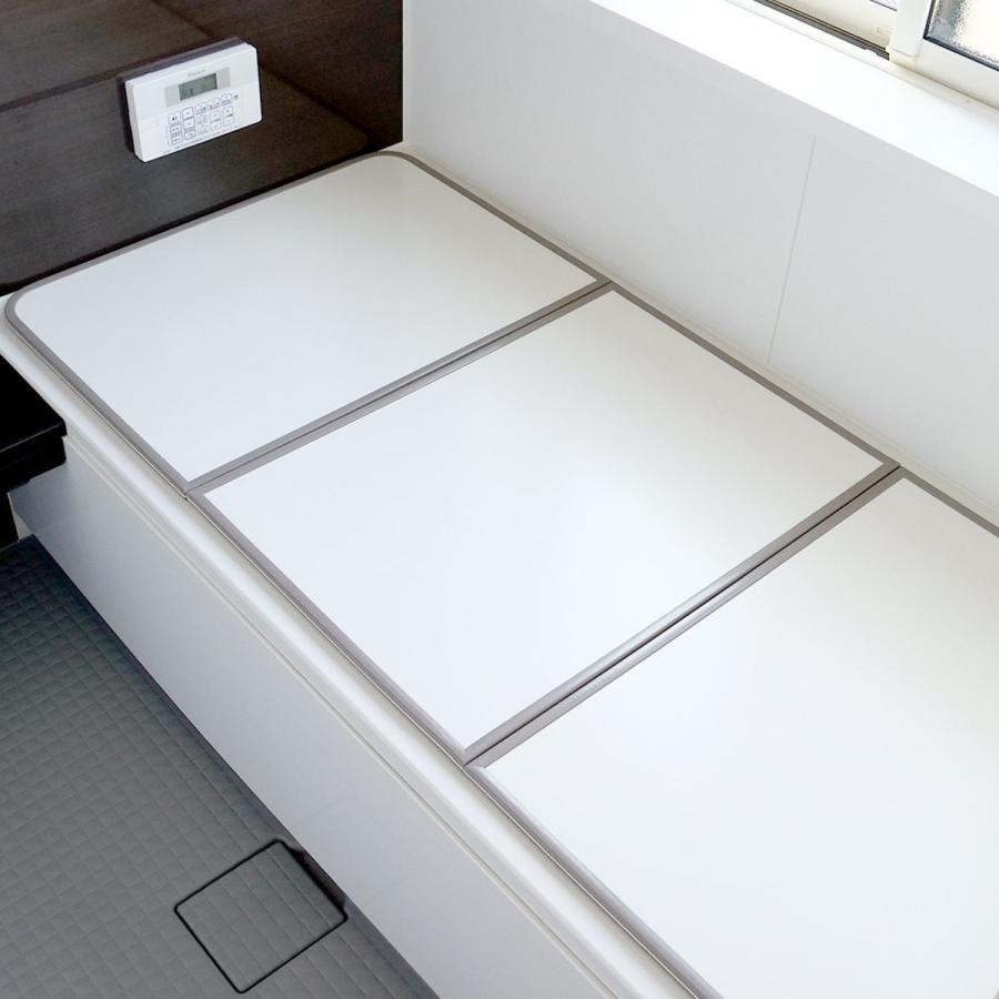 風呂ふた 軽量 カビの生えにくい70×130cm 実寸68×128cm 3枚組 オーエ 特典付き 風呂ふた 組み合わせ 75×140cm 用 L14 2枚組
