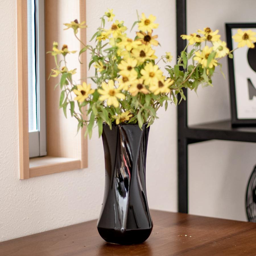 花瓶 モノトーンフラワーベース 陶器 幅12×奥行12×高さ24cm 花瓶 モノトーンフラワーベース 陶器 幅12×奥行12×高さ24cm