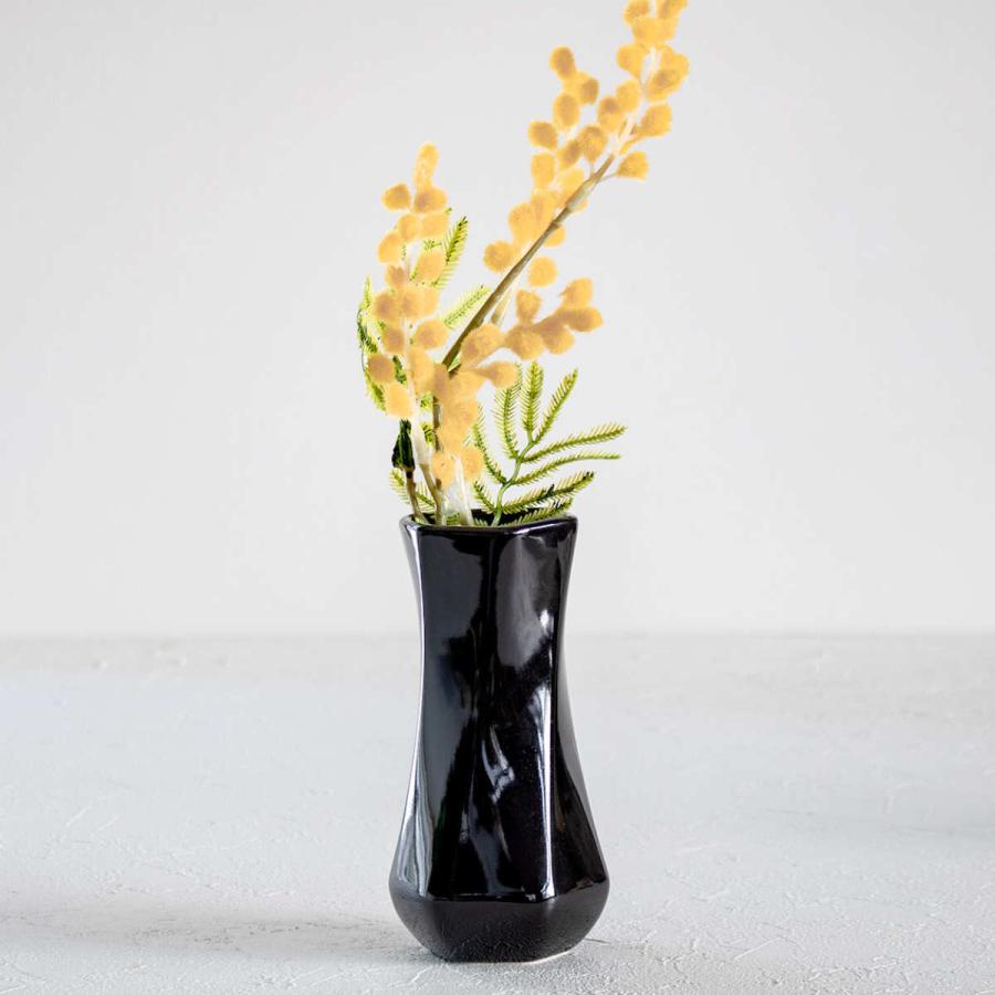 花瓶 モノトーンフラワーベース 陶器 幅7×奥行7×高さ14cm 花瓶 モノトーンフラワーベース 陶器 幅7×奥行7×高さ14cm