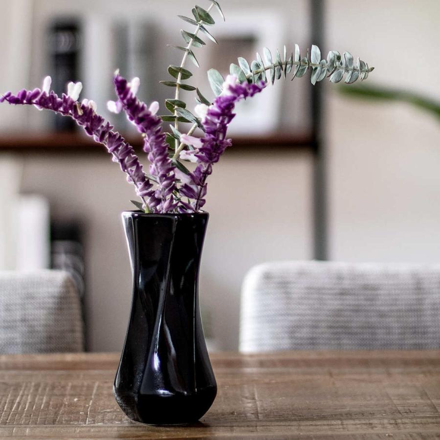 花瓶 モノトーンフラワーベース 陶器 幅7×奥行7×高さ14cm 花瓶 モノトーンフラワーベース 陶器 幅7×奥行7×高さ14cm