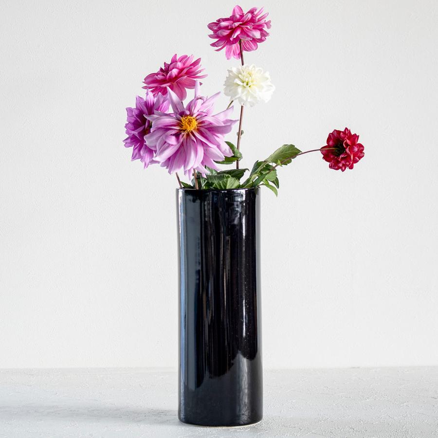 花瓶 モノトーンフラワーベース 陶器 直径10.5×高さ30cm 花瓶 モノトーンフラワーベース 陶器 直径10.5×高さ30cm