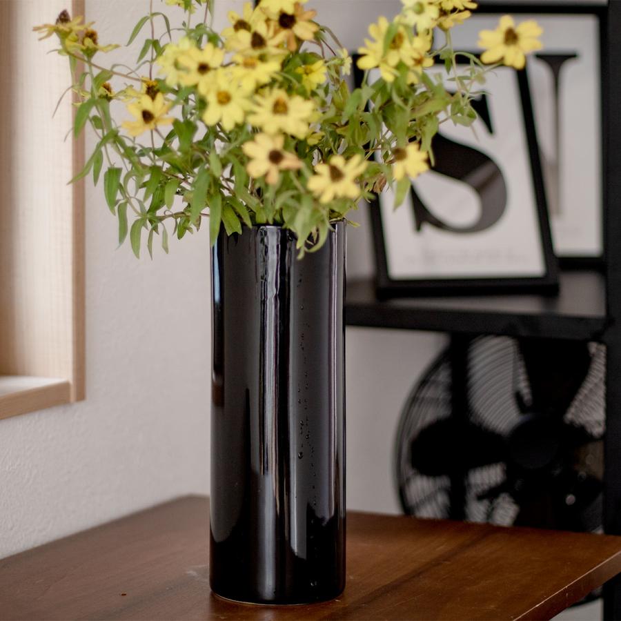 花瓶 モノトーンフラワーベース 陶器 直径10.5×高さ30cm 花瓶 モノトーンフラワーベース 陶器 直径10.5×高さ30cm