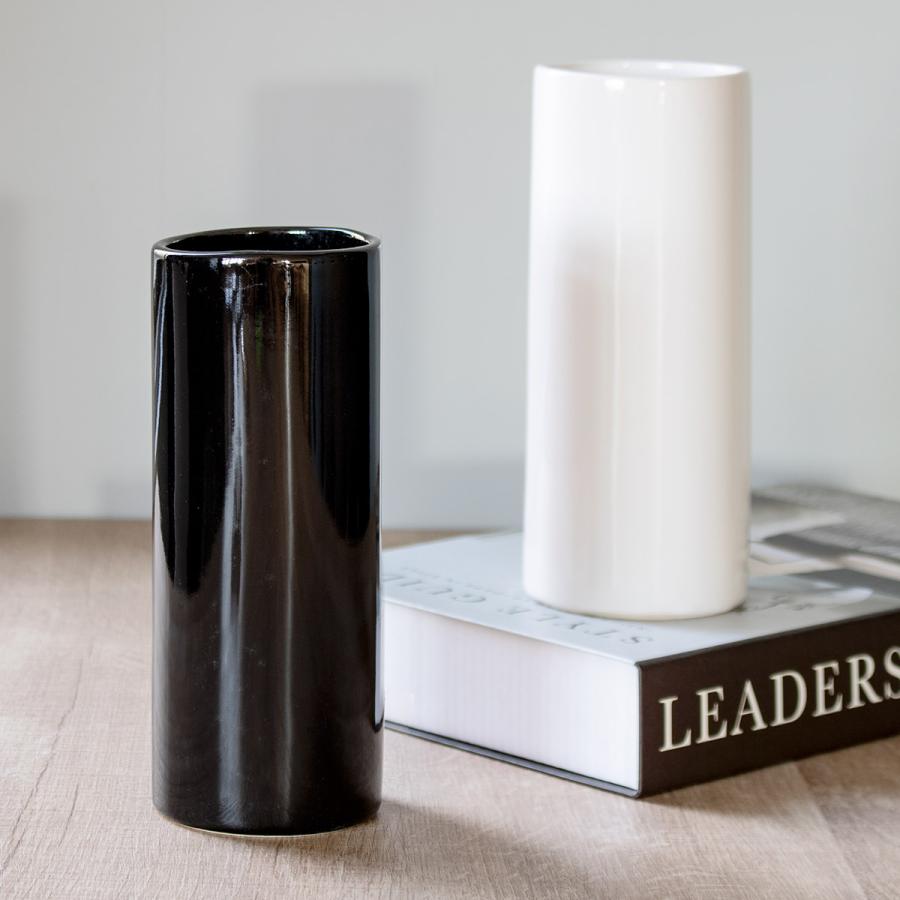 花瓶 モノトーンフラワーベース 陶器 直径7×高さ18cm 花瓶 モノトーンフラワーベース 陶器 直径7×高さ18cm