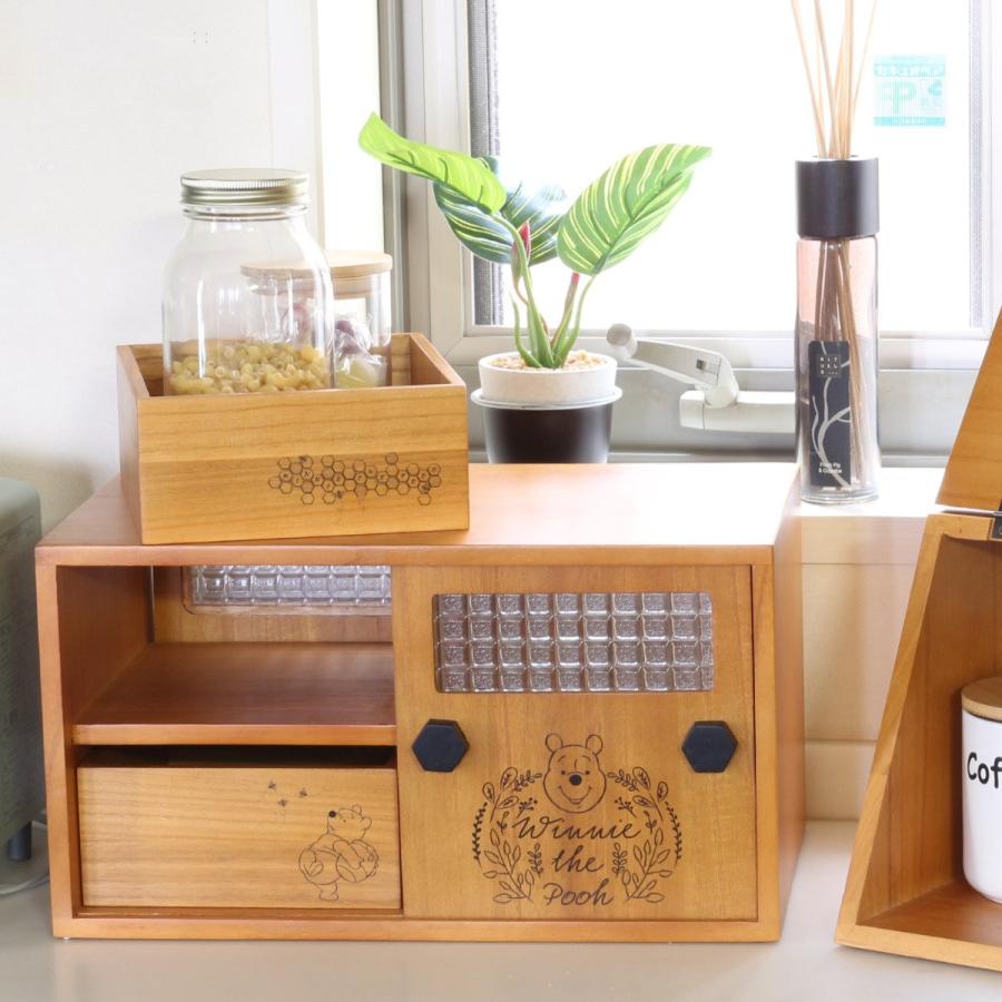OSMAC（インテリア） カウンター上収納 プーさんの引出し付き