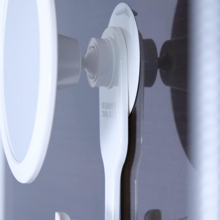 樹脂製ミラー/風呂鏡 ミラー お風呂 樹脂製 割れない+くもらない フレームミラー 直径