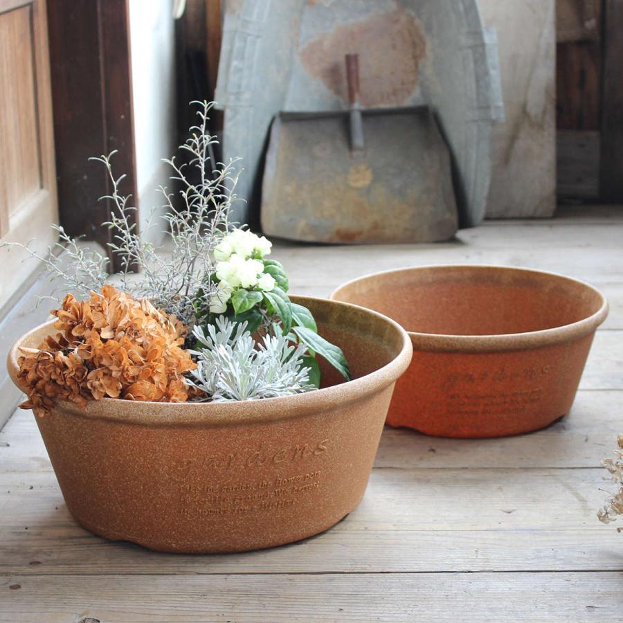 手びねりのナチュラルプランターポット 増田エミ 白い手びねり作りの植木鉢 作家もの植木鉢 プランター ポット