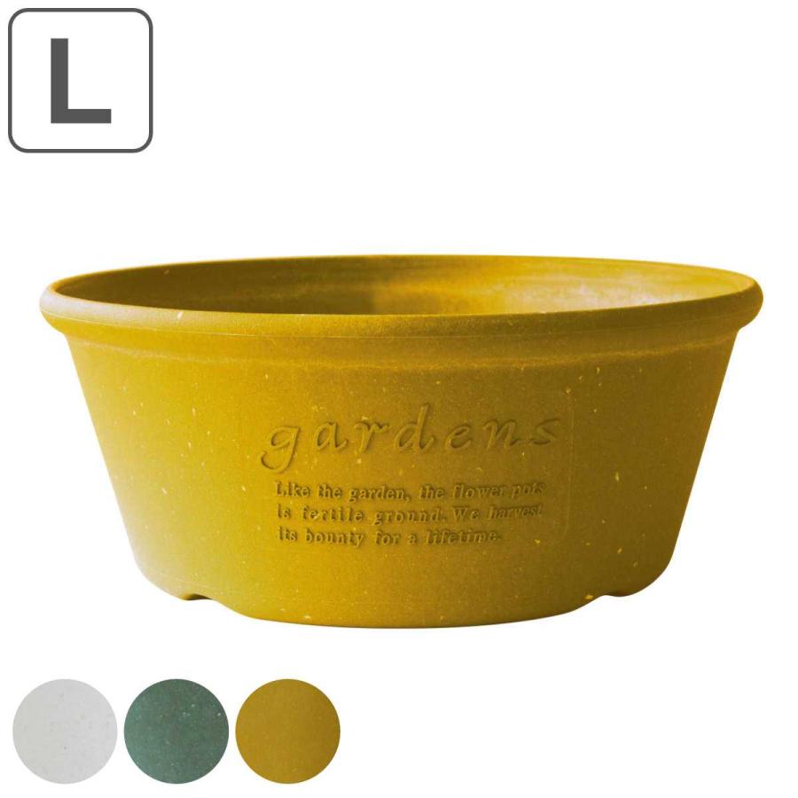 八幡化成 プランター エコプランター浅型 直径36.3cm 古紙入り