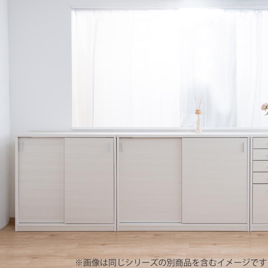 カウンター下収納 モダンナチュラル 引戸タイプ 幅120cm （ カウンター下 リビング 収納 キッチン収納 収納棚 日本製 完成品 ）｜livingut｜22