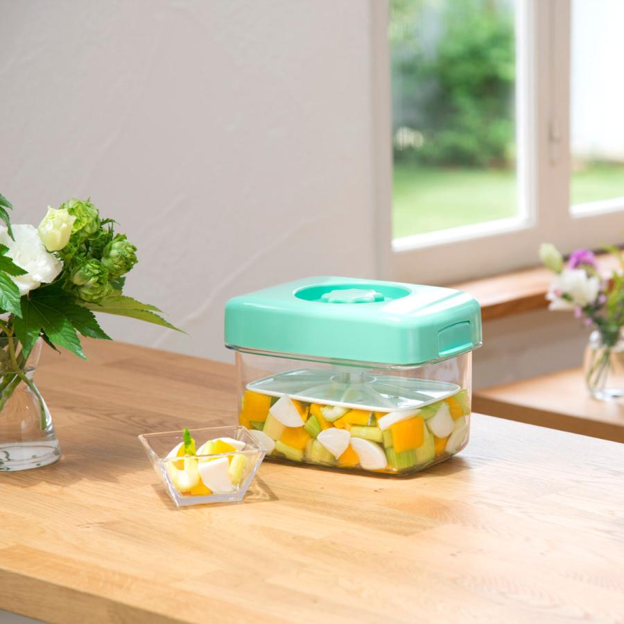 TONBO（新輝合成） 漬物容器 3.1L 角型 即席つけもの器 マミー 3