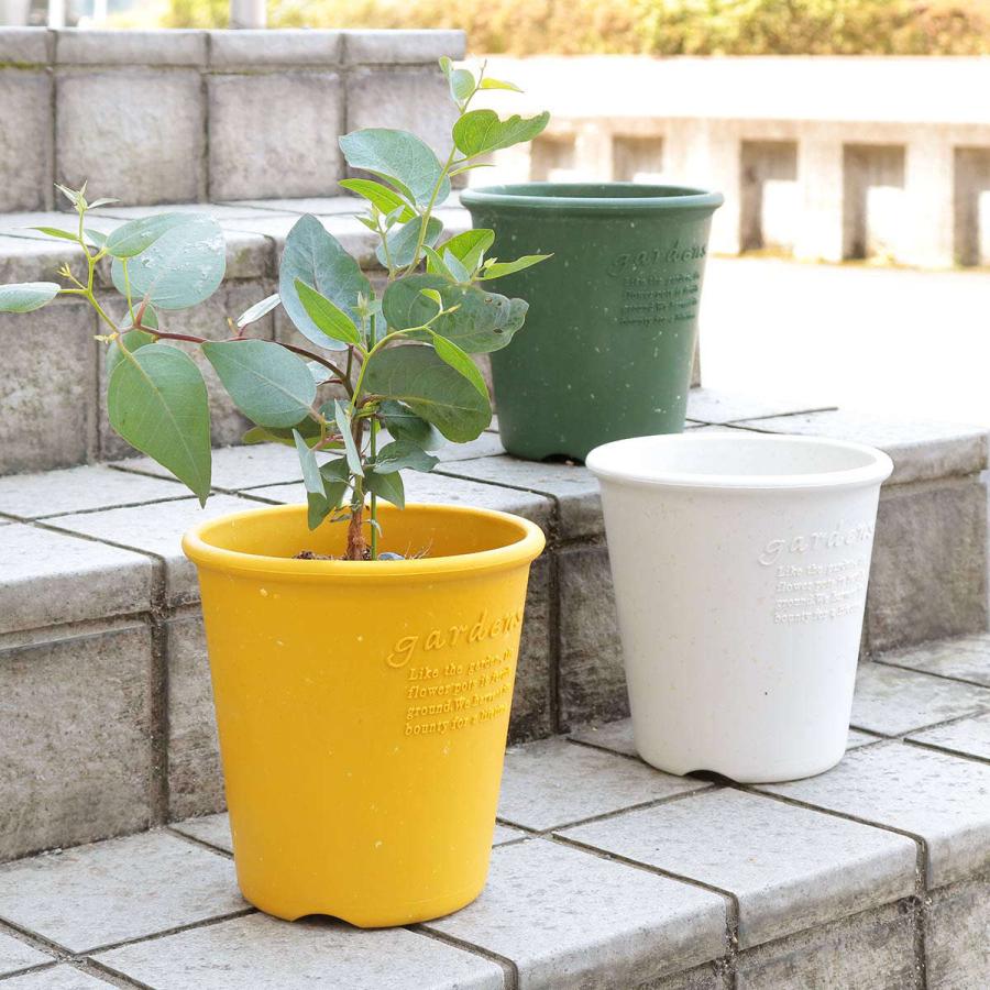八幡化成 植木鉢 エコポット丸型 6号 古紙入 （ プランター プラント