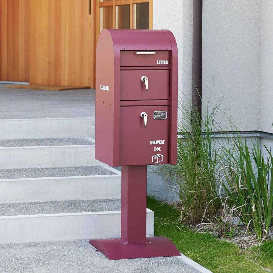 セトクラフト ポスト 宅配BOX付ポストスタンド U.S. ( 郵便 セトクラフト ポスト 宅配BOX付ポストスタンド U.S. ( 郵便