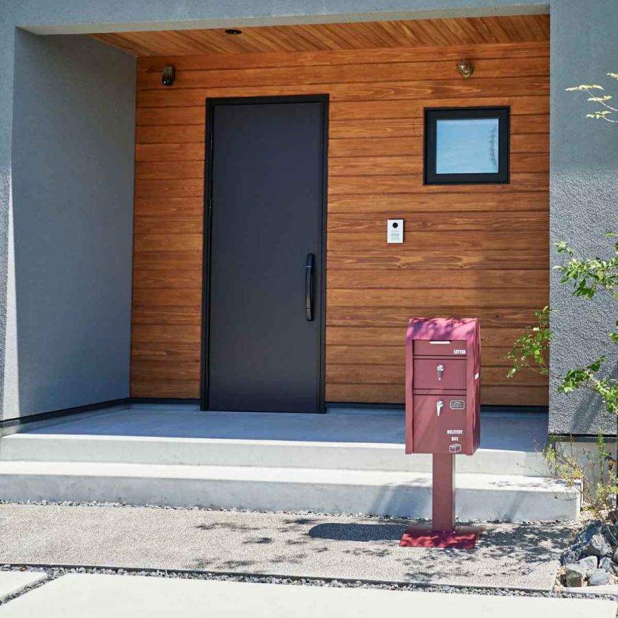 セトクラフト ポスト 宅配BOX付ポストスタンド U.S. ( 郵便 セトクラフト ポスト 宅配BOX付ポストスタンド U.S. ( 郵便