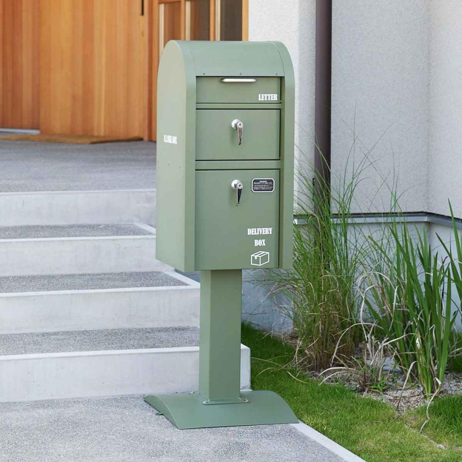 セトクラフト ポスト 宅配BOX付ポストスタンド U.S. ( 郵便 セトクラフト ポスト 宅配BOX付ポストスタンド U.S. ( 郵便