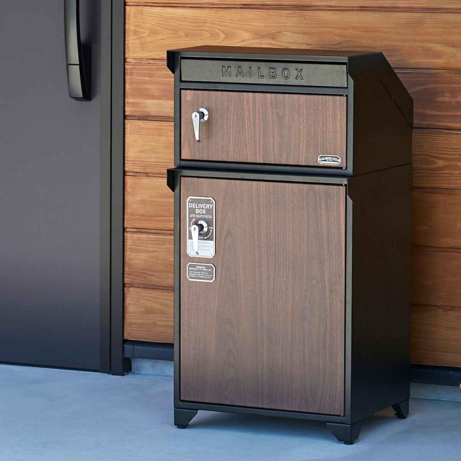 ポスト 宅配BOX付ポスト GALVA ( 郵便ポスト 宅配 ボックス ポスト 宅配BOX付ポスト GALVA ( 郵便ポスト 宅配 ボックス