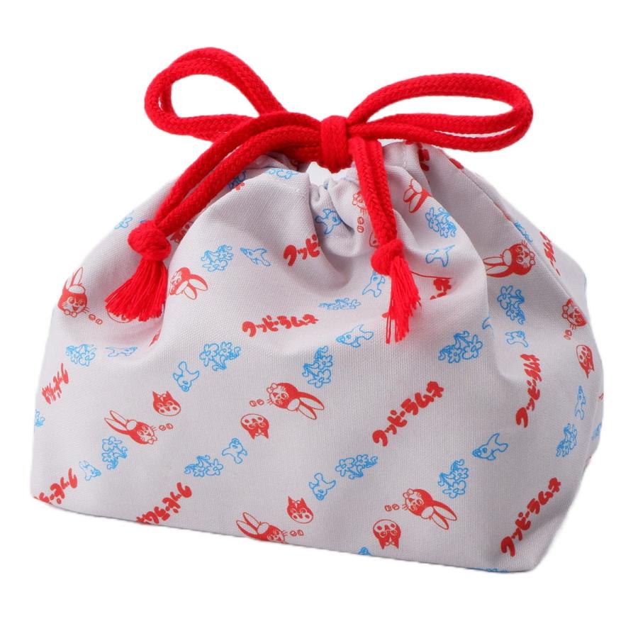 お弁当袋 レトロ駄菓子 巾着 クッピーラムネ （ 給食袋 巾着袋 ランチ