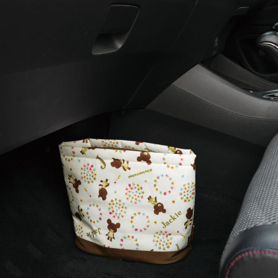 スケーター ダストボックス 車 くまのがっこう （ 車用 ゴミ箱 ごみば