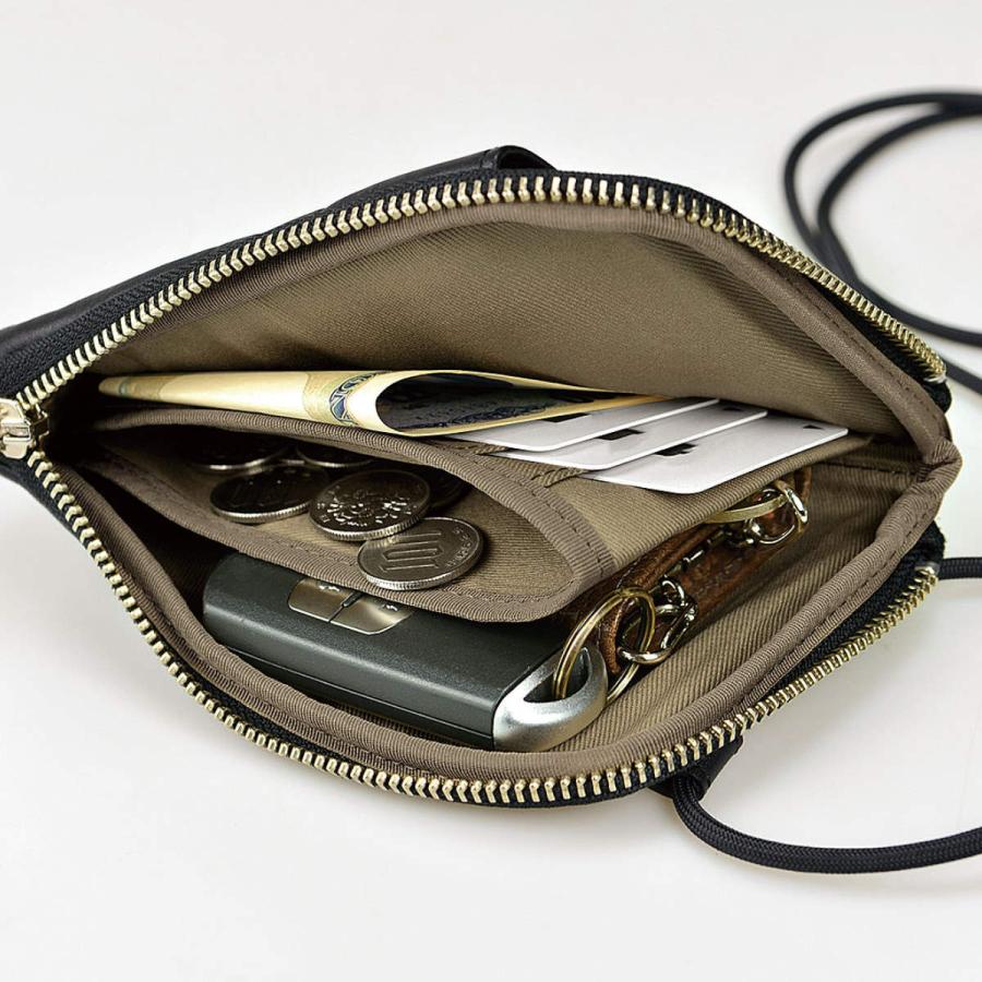 ウノフク ネックウォレット re:credo リンカー ショルダー スマホ入れ