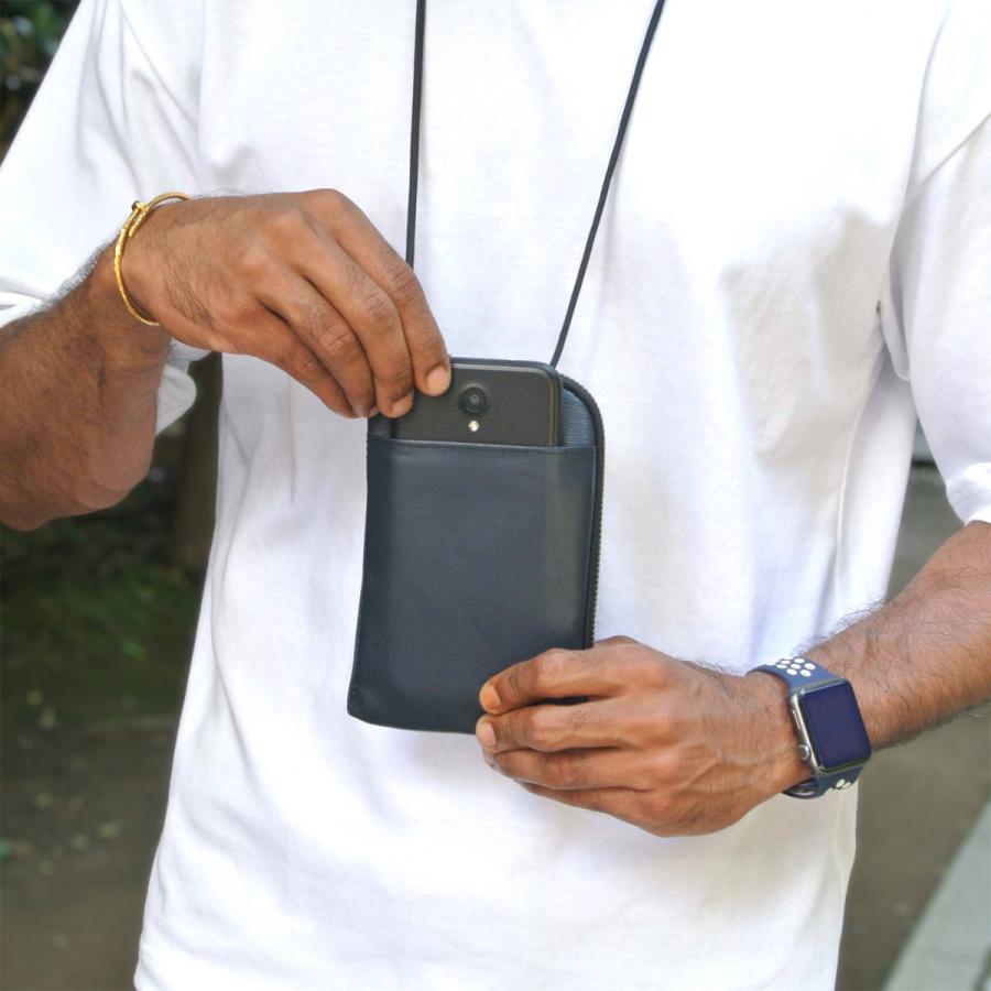 ウノフク ネックウォレット re:credo リンカー ショルダー スマホ入れ