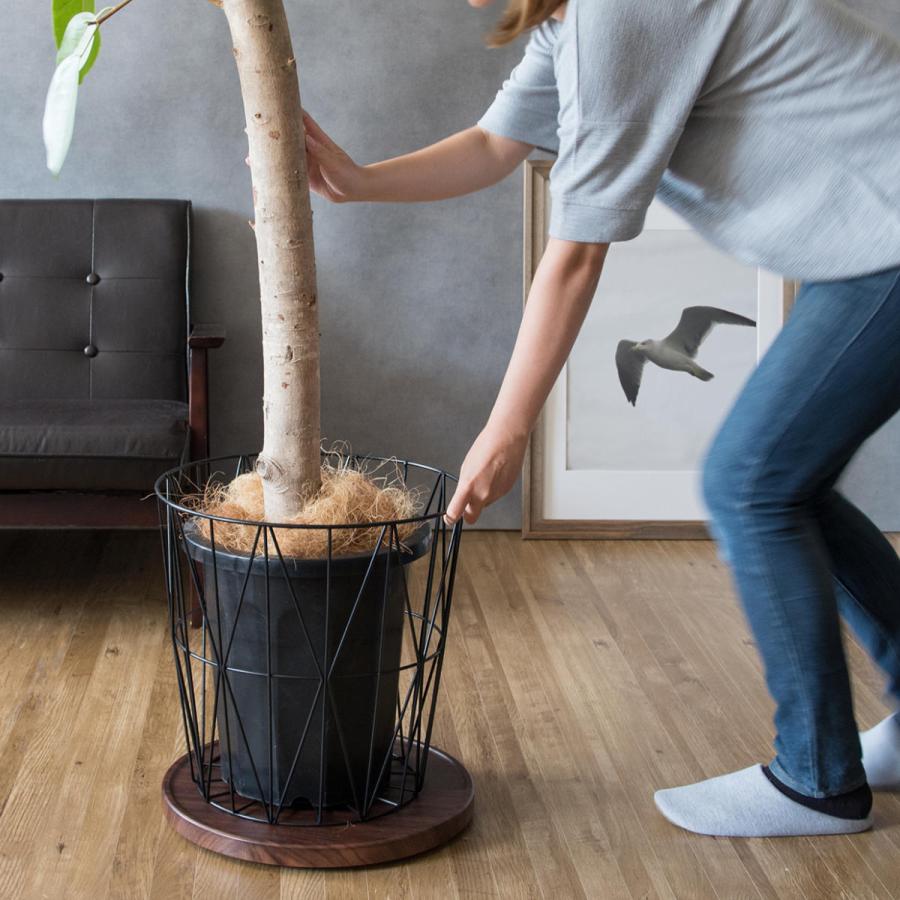 宮武製作所 プランタースタンド Treno 直径40cm キャスター付き