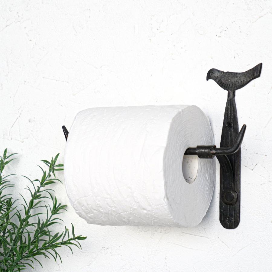 チョコ様 オーダートイレットペーパー入れ トイレットペーパーホルダー アイアン トリ （ ペーパーホルダー DIY