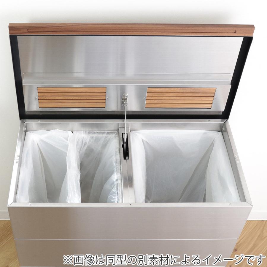 ゴミ箱 90L CUBOID ダブルステンレス蓋 ( KENNER ごみ箱 90 ゴミ箱 90L CUBOID ダブルステンレス蓋 ( KENNER ごみ箱 90