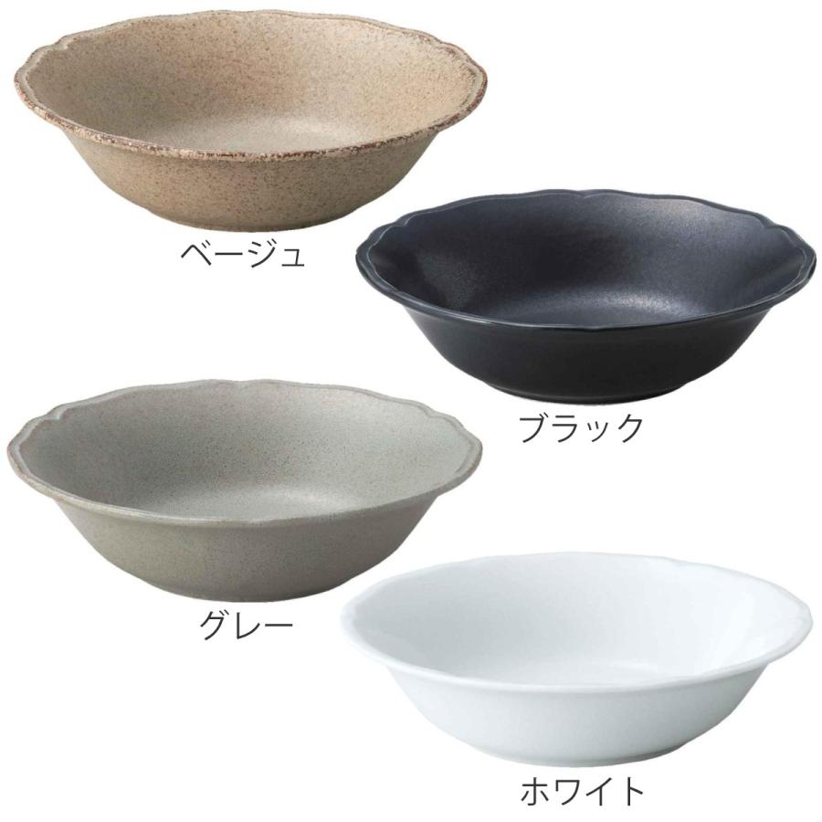 グレー 陶器 ボウル 中型 小鉢 プラスチック製ボウル ニュアンスカラープラボウル 12cm グレー