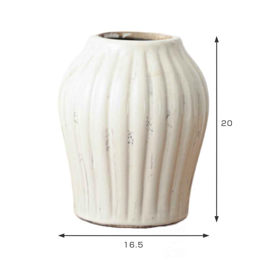 花瓶 セラミックベース 直径16.5×高さ20cm （ フラワーベース 花びん