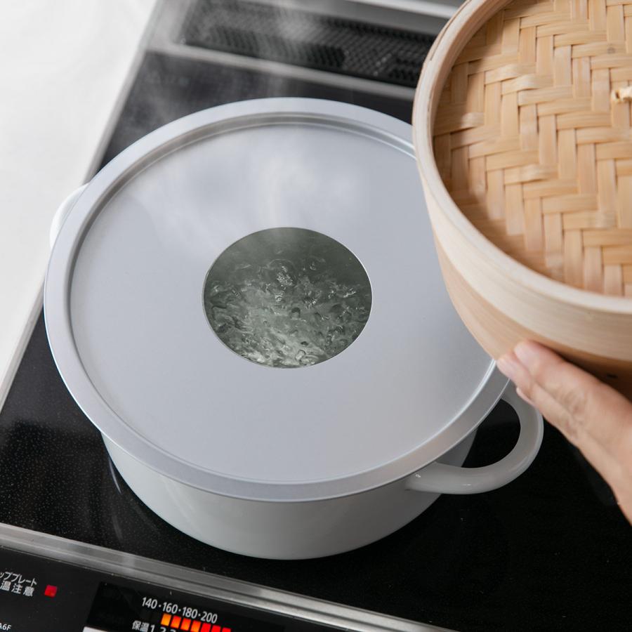 北陸アルミニウム 蒸し板 20cm 中華セイロ用受け台 アルミ製 日本製