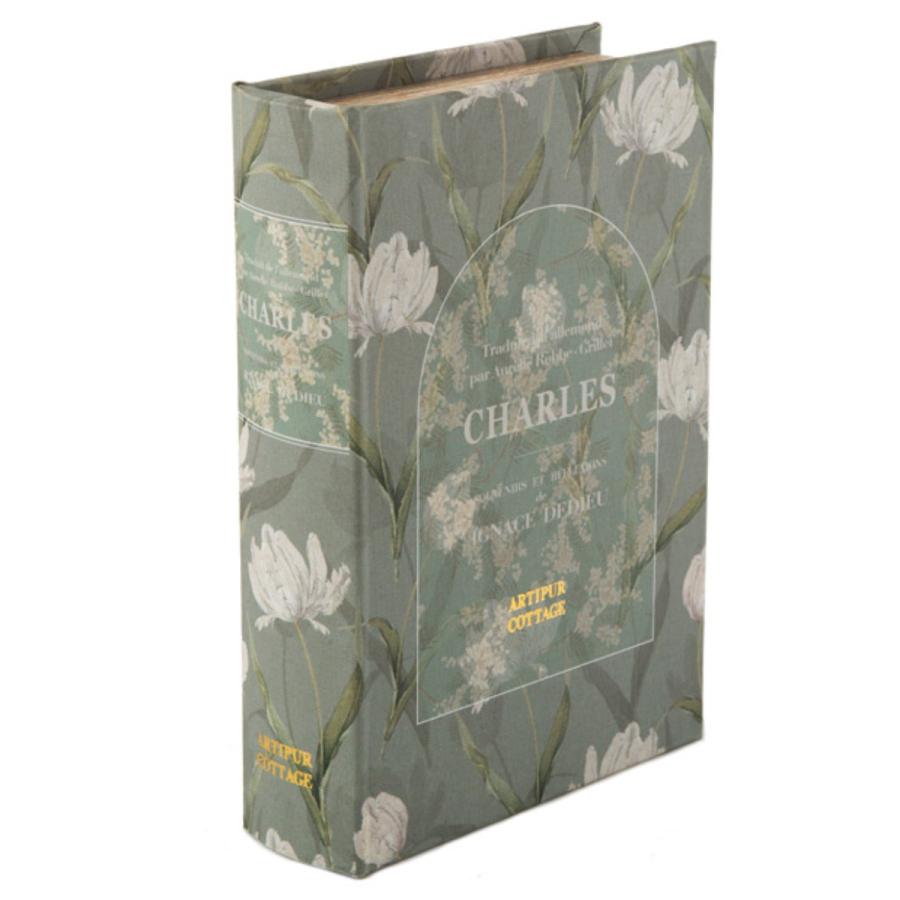 小物入れ ブックボックス L セージ （ 収納 ブック型 ボックス 小物