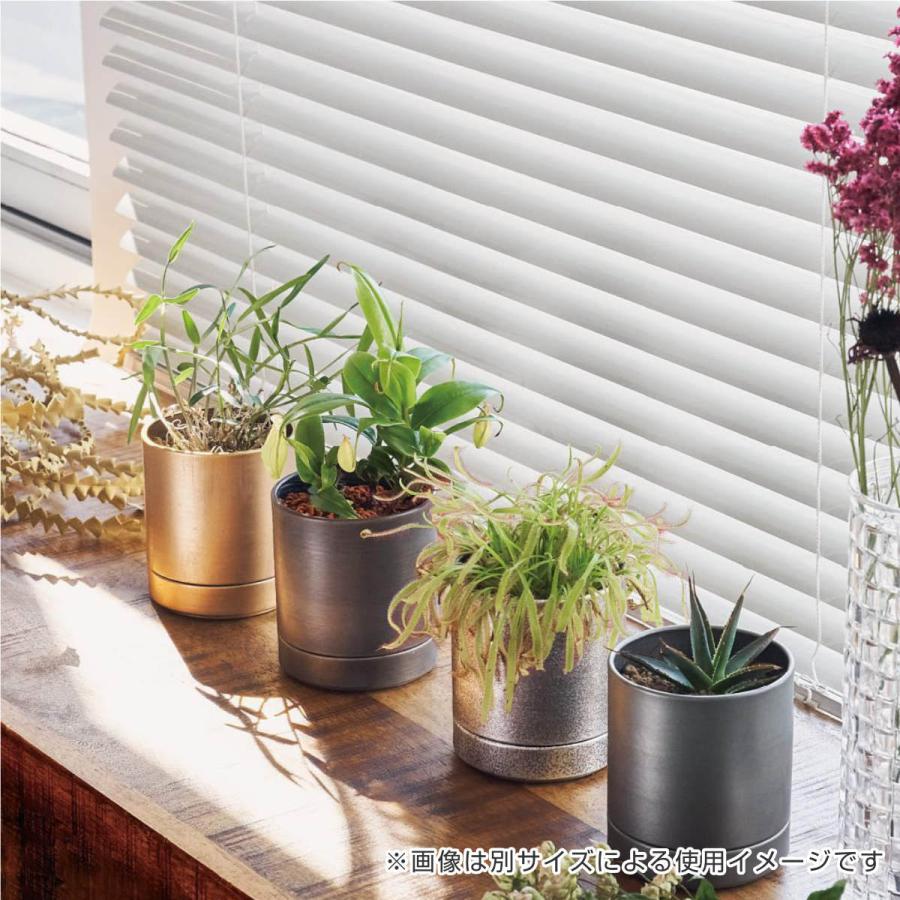 植木鉢 MC円柱メタルECOポット 受け皿付き 直径17cm 植木鉢 MC円柱メタルECOポット 受け皿付き 直径17cm