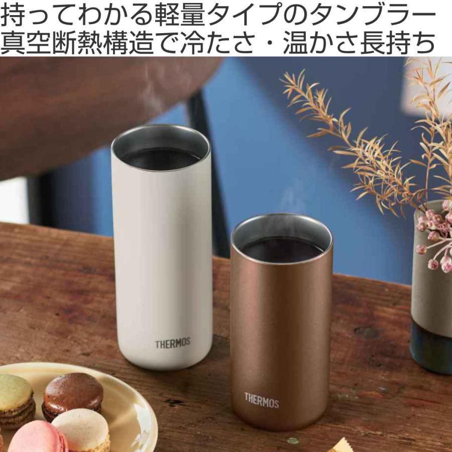 サーモス タンブラー 真空断熱 340ml JDW-340 ステンレス （ THERMOS 食洗機対応 ステンレスタンブラー ステンレス製 保温 保冷 カップ コップ ）｜livingut｜05