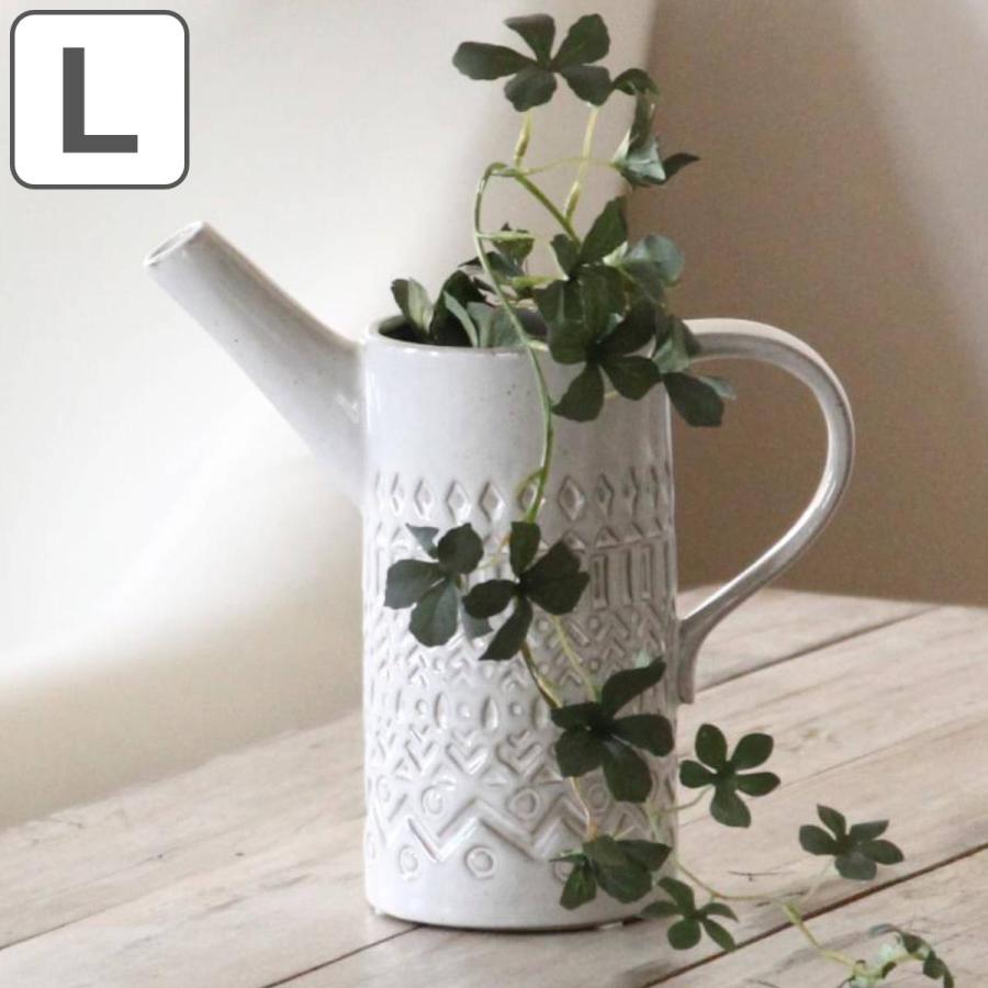 モロッコ製花器 陶器 ジャグ型 花瓶 【公式通販】