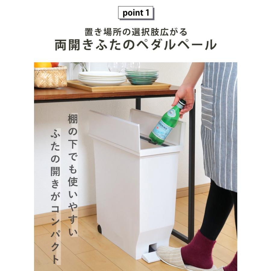 アスベル（ASVEL） ゴミ箱 30L 同色2個セット エバン 両開きペダル