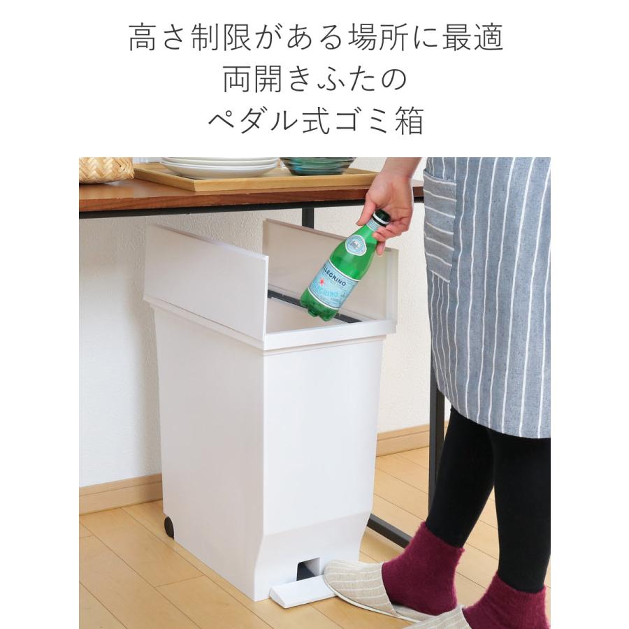 アスベル ゴミ箱 40L エバン 両開きペダルペール ( 45リットル アスベル ゴミ箱 40L エバン 両開きペダルペール ( 45リットル