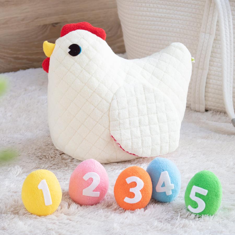 可愛いぬいぐるみ　編み　ハンドメイド　ニワトリさん親子 にわとり親子のあみぐるみ あみぐるみ SOREIRO 通販 3284784