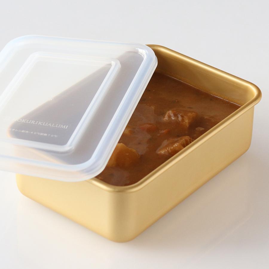 北陸アルミニウム 保存容器 2.9L 小伝具 硫酸アルマイト加工 アルミ角