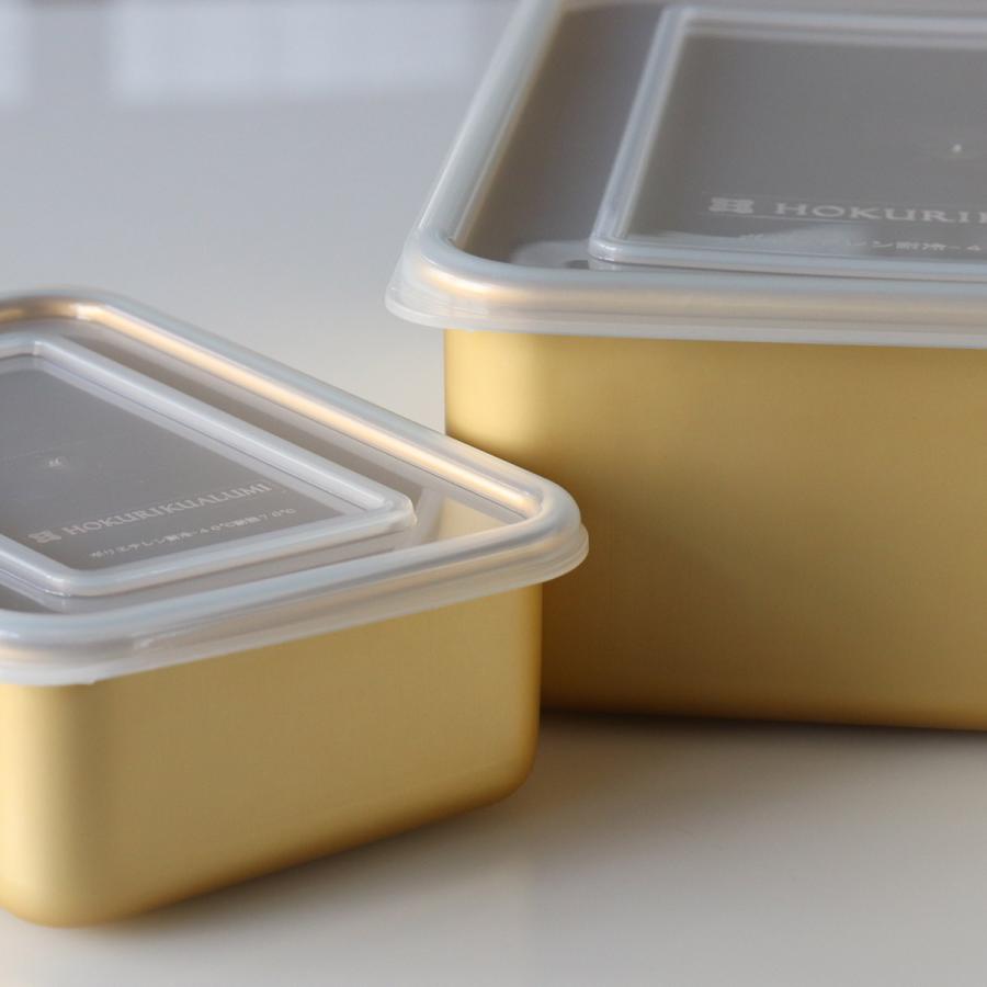 北陸アルミニウム 保存容器 2.9L 小伝具 硫酸アルマイト加工 アルミ角